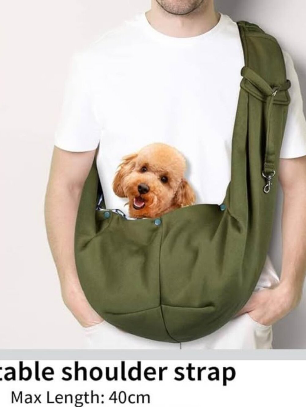 Dog Carrier Bag Dog Sling, Hand Free Pet Carrier for Small Medium Cat Dog, Puppy